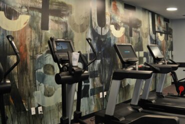 Photo of treadmills in the fitness center