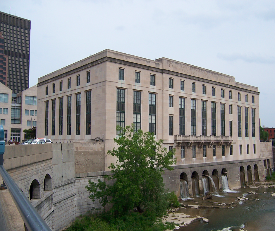The Rochester Central Library Rundel Building. Image credit: Wiki Commons.