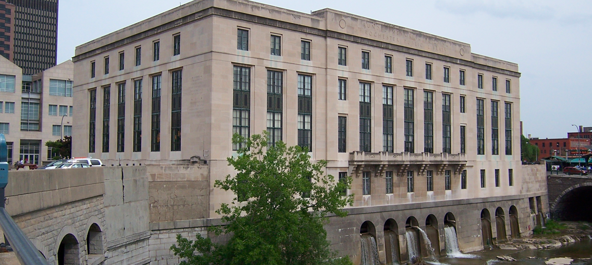 The Rochester Central Library Rundel Building. Image credit: Wiki Commons.